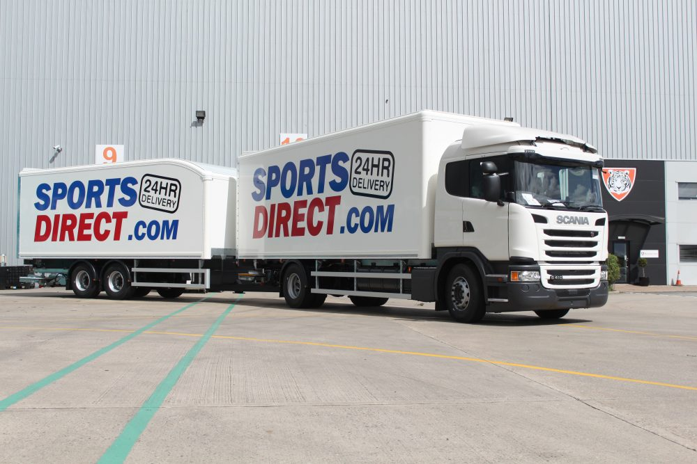 Tiger Trailers Supplies new Fleet Vehicles to Sports Direct