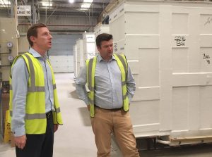 Wells MP Visits Offsite Solutions Highbridge Factory