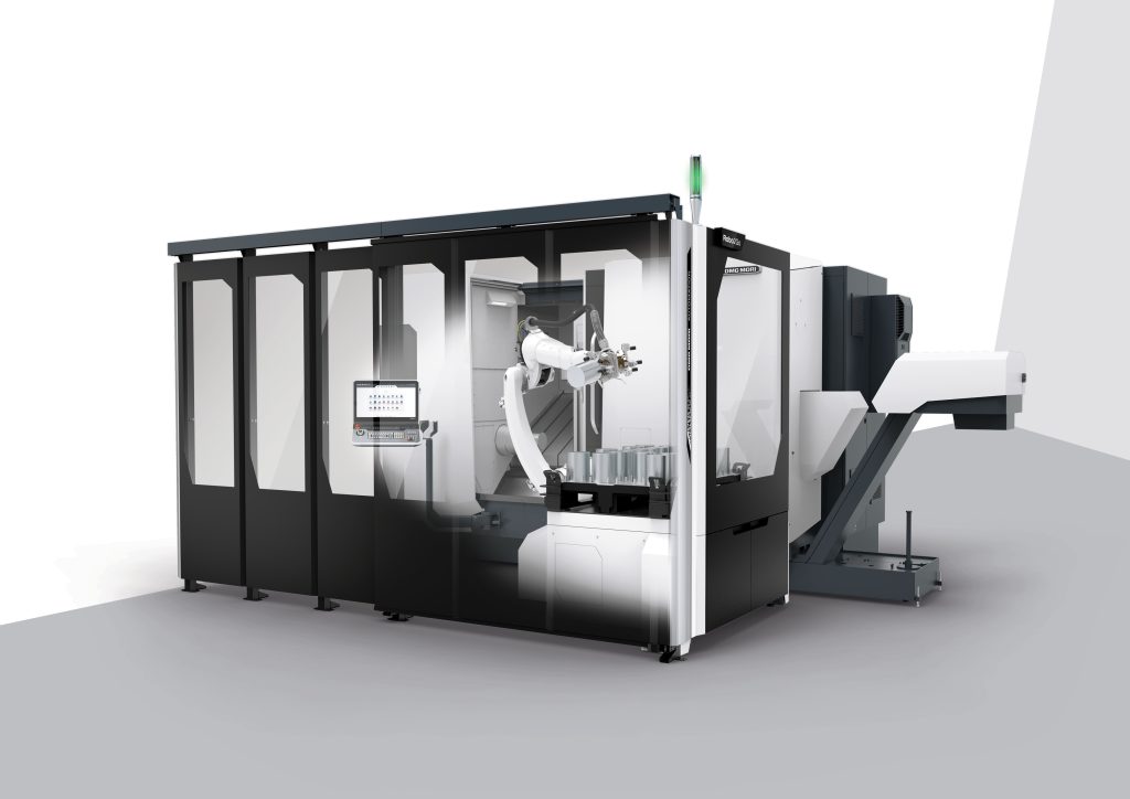 The 3. generation Robo2Go expands DMG MORI's automation portfolio and gives manufacturing companies  with a wide variety of orders access to flexible, scalable concepts that can be easily retrofitted as needed.
