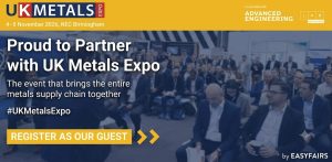 Registration is now open - and free - for UK Metals Expo 2026