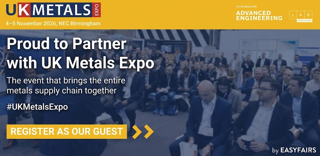 Registration is now open - and free - for UK Metals Expo 2026