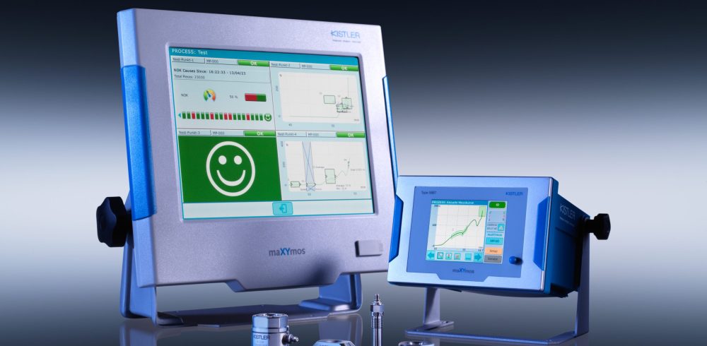 The maXYmos process monitoring systems can be integrated directly into the production line, enabling real-time monitoring and quality assessment of a specific manufacturing step in a production process. Source: Kistler Group