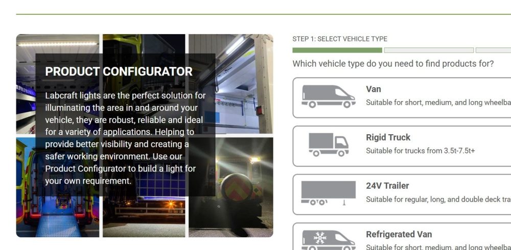 LED lighting for commercial vehicles