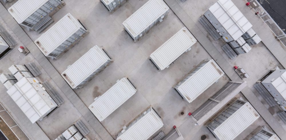 energy storage system or battery container unit
