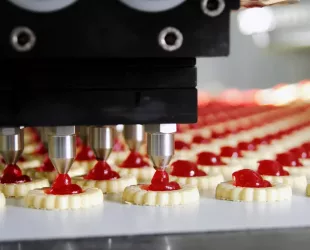 production cookie in factory