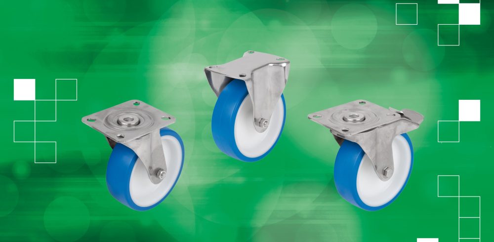 Stainless-Steel Castors for Sterile Settings Available from Norelem