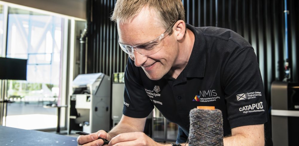 Andrew Bjonnes with new assembly