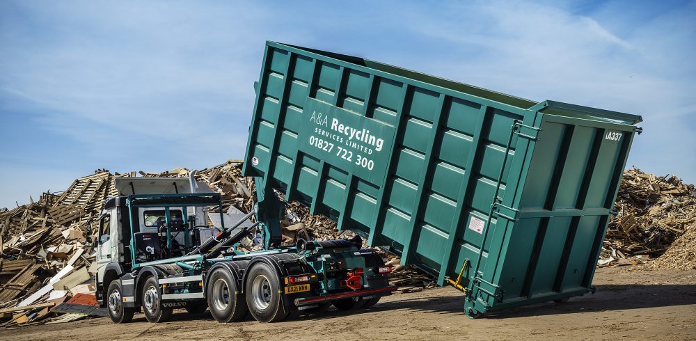 A&A Recycling Services Waste No Time Investing in Two Hiab Hookloaders