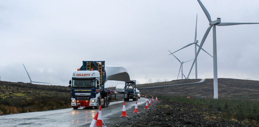 Collett Deliver 50 Wind Turbines to South Kyle Wind Farm