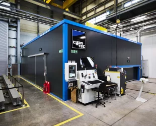 FANUC and Cyan Tec bring MTC’s vision of large-scale robotic laser cutting cell to life