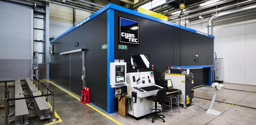 FANUC and Cyan Tec bring MTC’s vision of large-scale robotic laser cutting cell to life