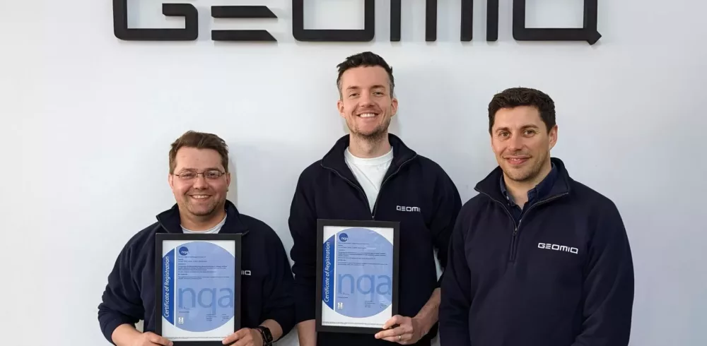 Geomiq ISO 9001:2015 and ISO 13485:2016