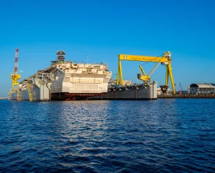 HII’s Ingalls Shipbuilding Launches Amphibious Assault Ship Bougainville (LHA 8)
