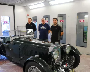 HMG Paints Assist in Iconic Aston Martin MKII Conservation