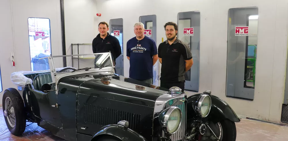 HMG Paints Assist in Iconic Aston Martin MKII Conservation