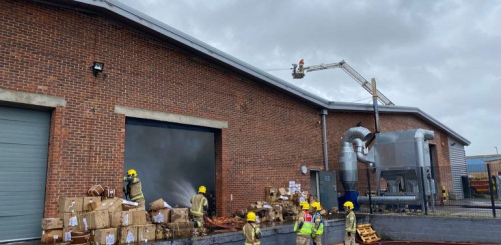 Hampshire Furniture Factory Destroyed by Blaze