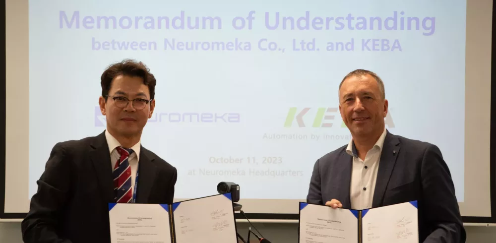 Neuromeka and KEBA Sign an MOU for the Joint Development of Industrial Robots