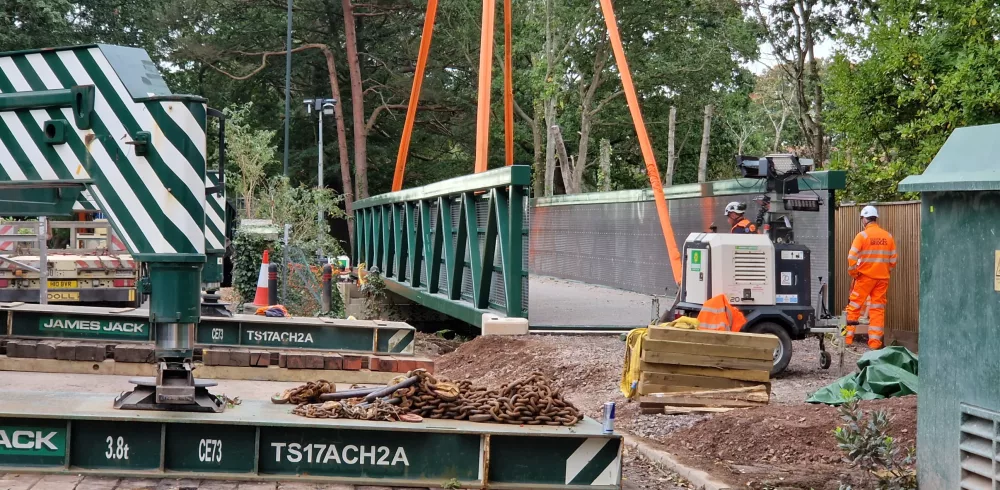 New Bridges for Walking, Wheeling and Cycling Installed in 27-hour Period