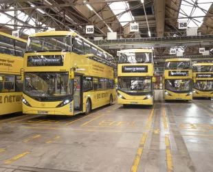 Electric transformation of Oldham bus depot completed