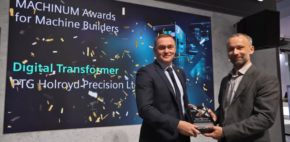 PTG Holroyd Wins Siemens' Global Award for Digital Transformation at EMO Hannover