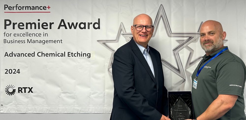 Premier Business Award (L) ACE recognised with award from Collins Aerospace