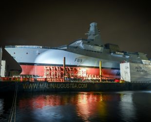 Use of Photo Courtesy of BAE Systems.
HMS Cardiff Moved Onto Barge
 @BAE Systems PLC