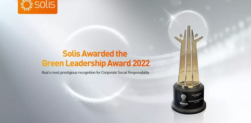 Solis Wins The Green Leadership Award 2022