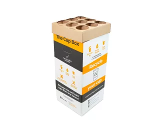 Sustainable Cardboard Cup Holder Bin Solution for Trailblazers, Valpak