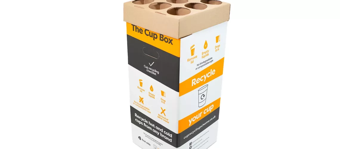 Sustainable Cardboard Cup Holder Bin Solution for Trailblazers, Valpak