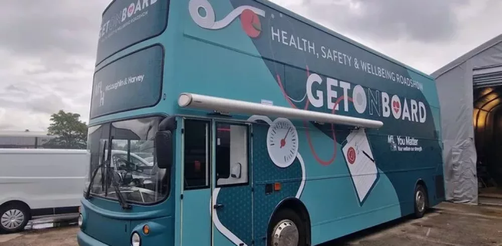 Touring Welfare Bus Brings Health Checks Direct to Site Workers