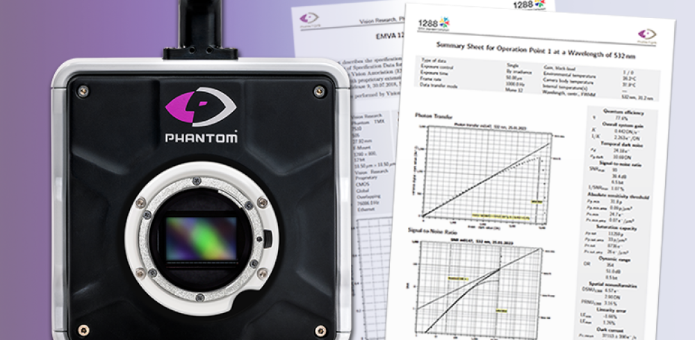 Vision Research, Phantom High-Speed Cameras adopt EMVA 1288