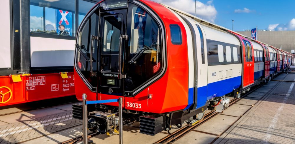 Inspiro London Piccadilly line train on display at InnoTrans 2026 in Berlin