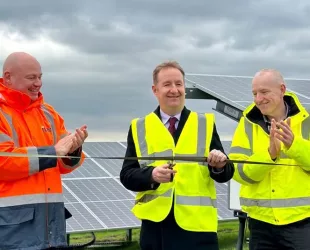 Nigel Mills MP Powers up Denby’s Solar Array