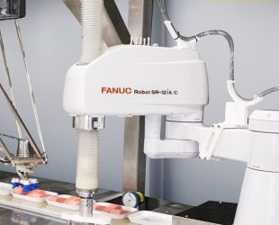 Strong FANUC SCARA Robot Withstands Cleaning Procedures