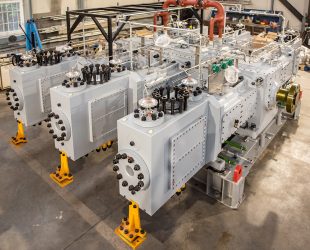 Picture of a BCS High-Speed Compressor (SYCC) taken at the Ganzair packaging facility in Kiskunhalas, Hungary