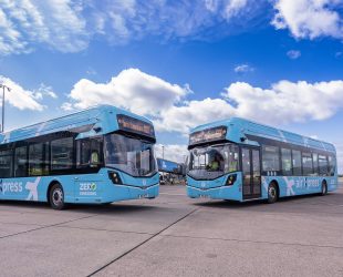 Airport Passengers Served by New Zero-Emission Buses